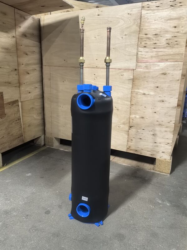 Gimleo 티타늄 TA1 이너 튜브 재질 티타늄 열교환기 MHTA-0.75(NZ) 액체 유량 0.5m3h 내구성 부식 방지 열 전달 솔루션