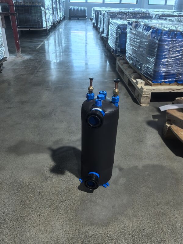 고내식성 풀 히트 교환기 MHTA-0.75, 순수 티타늄 튜브 및 내구성이 뛰어난 PVC 쉘 구조의 튜브를 특징으로 하는 열 전달용