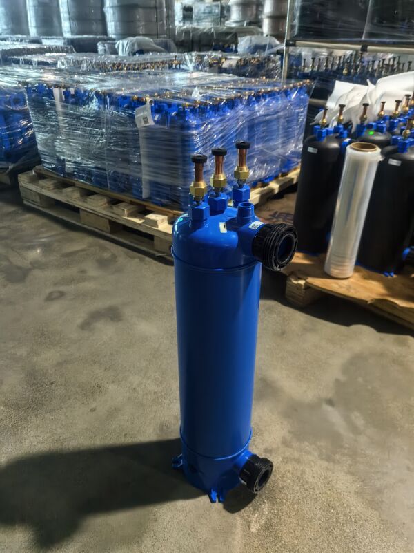 PVC 쉘 주거용 수영장 열교환기 MHTA-2 수평 또는 수직 설치로 간편한 설치 및 유지 보수 보장