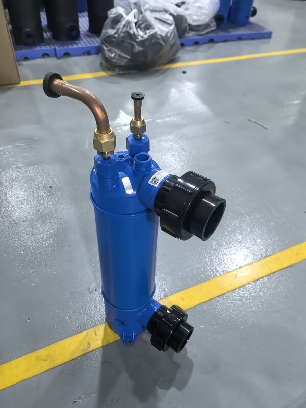 수냉 루프 압력 최대 5 Bar 해수 열교환기 MHTA-3 (수직 또는 수평 설치) 및 물 온도 범위 0~45°C