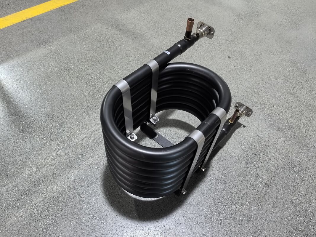 커스터마이징 가능한 코아시얼 열 교환기 스테인리스 스틸 4mm 판 두께 내구성 있고 열 교환 솔루션을 제공합니다