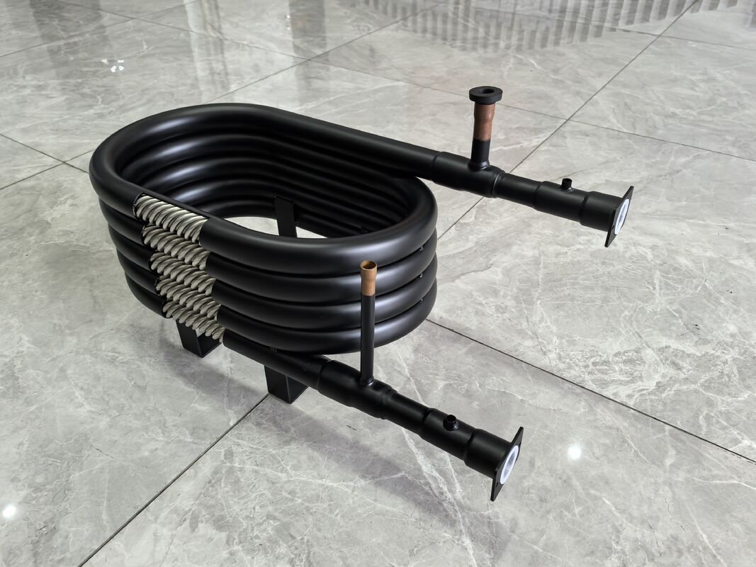 높이 mm 120 ~ 1000 코아시얼 열 교환 튜브 인 튜브 열 교환 최대 작업 압력 5.0MPa 프로세스 냉각에 이상적입니다