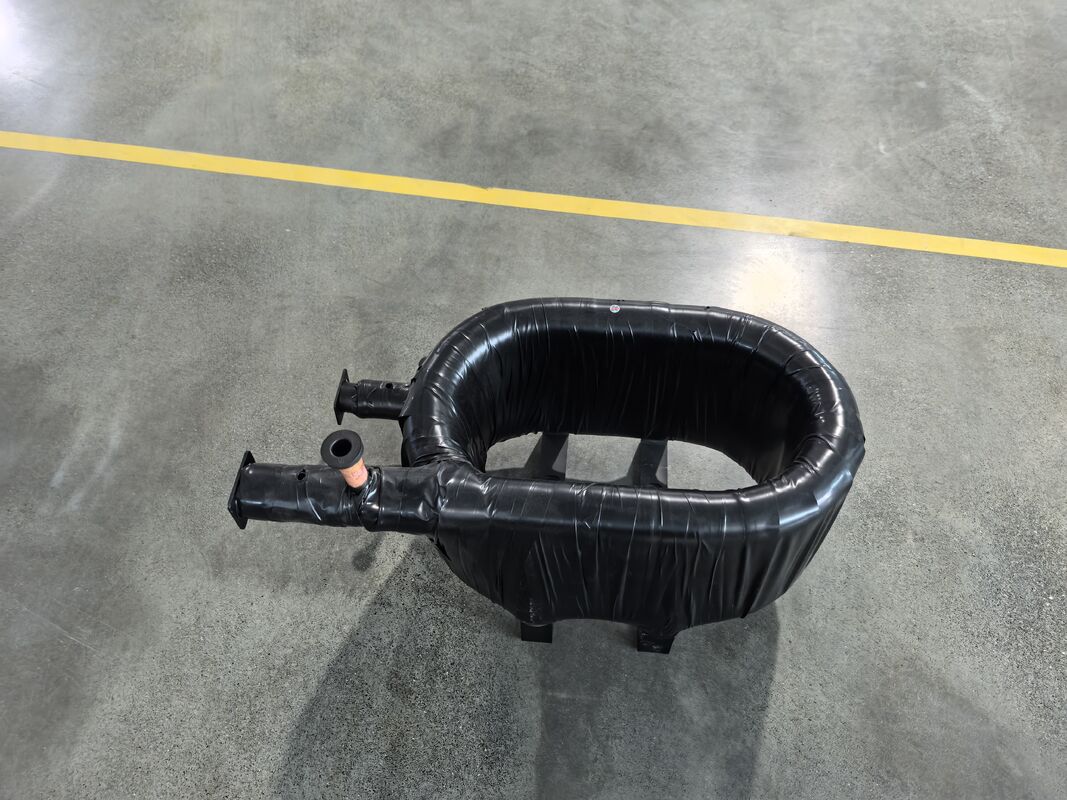 나선 회전 구조 코아시얼 열 교환기 냉각 기체 측면 압력 4.2Mpa와 온도 범위 0C ~ 150C에서 작동