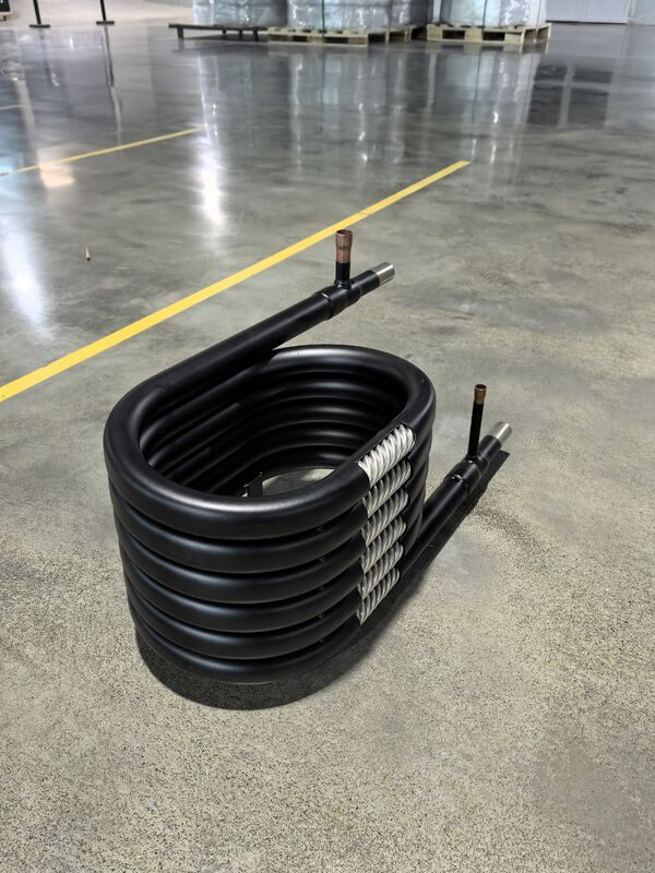 스테인레스 스틸 동축 열 교환기 4.2MPA 냉각 압력 및 사용자 정의 가능한 크기