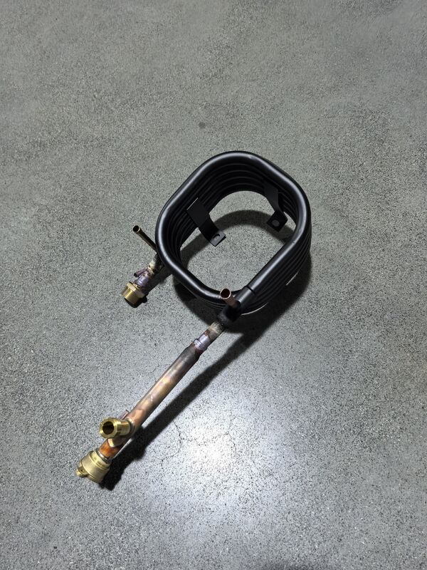 저 유지 보수 열 전달 솔루션을 위해 스테인리스 스틸 껍질과 함께 물과 호환되는 동축 열 교환기