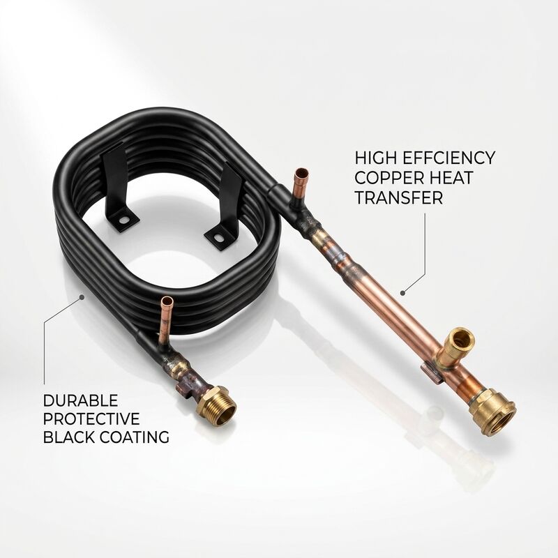 주문 HVAC 동축 열교환기 4.2MPa 냉각하는 측 1.0MPa 물 측 낮은 유지 보수 콘덴서 증발기